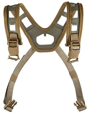 First Lite FHF Gear Airframe Shoulder Harness – Lightweight Breathable Hunting Retention System for Bino Packs & Chest Rigs, Ranger Green