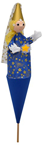 Marionett Sagofigur, handdocka, älva, prinsessa, 59 cm, perfekt för dockvärmare och rollspel, för barn, baby, pojkar, flickor