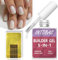 INTOBAS 5-IN-1 Builder Gel Für Nägel White, Gel Nagellack UV Set Mit Nagelformen 100 Stück, Aufbaugel Für Nägel UV/LED, Nail Builder Gel Für Nagelverlängerungen, Verlängerungen, Nagelkunst, Aufkleber