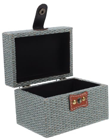 HAWILLOSCH Caja caja de almacenamiento de madera storage box joyeros maletín para maquillaje jewelry organizer joyas joyero decorativo joyero de madera caso de la baratija franela