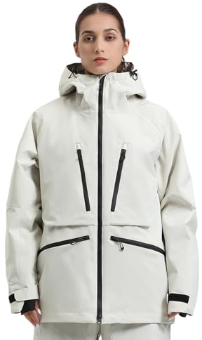 GSOU SNOW Hombre Mujer Chaqueta Esquí Baggy Cortavientos Aislada Capucha