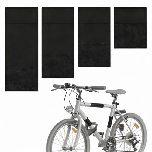 Xvbhaq Bicycle Frame Protector, Set of 4, Carbon Frame Protector, Neoprene, Frame Protection Film, Bicycle Carrier Accessories
