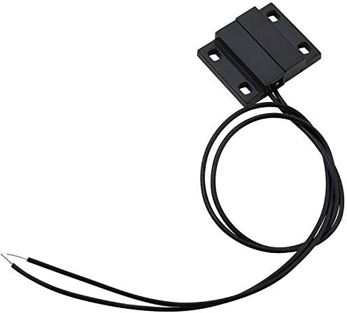 UHPPOTE Interruptor Detector de Sensor de Ventana de Puerta de Madera con Cable para Sistema de Seguridad de Alarma doméstica (Paquete de 20)