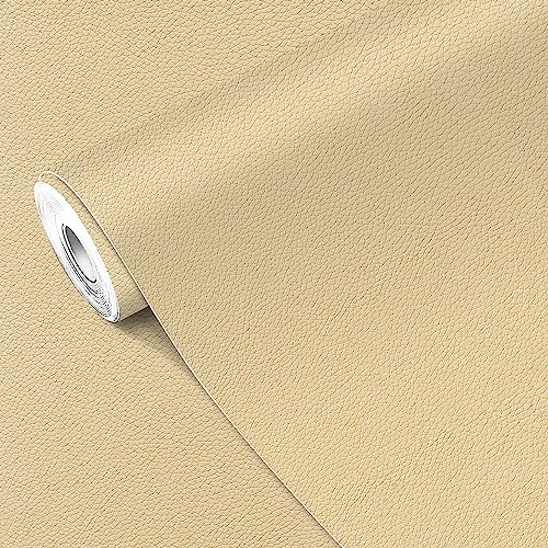 MICTER Leder Reparatur Patch, 40x200cm Kunstleder Selbstklebend, Leder Patch Kit Selbstklebende Lederflicken für Sofas, Autositze, Möbel, Handtaschen, Jacken (Beige-mandel)
