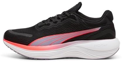 PUMA Unisex Adults SCEND PRO Road Running Shoe, PUMA Black-Sunset Glow, 12 UK
