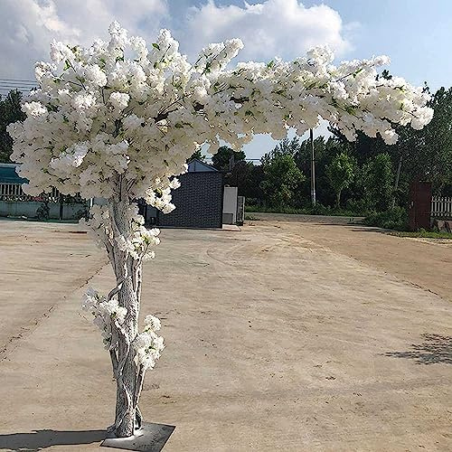 Konstgjorda körsbärsblomsträd – fantastiskt vitt körsbärsträd simulering för inomhus bröllop dekoration och landskapsarkitektur – stort önsketräd