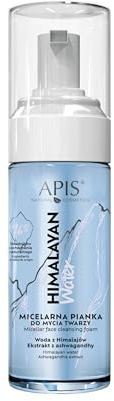 Apis HIMALAYAN WATER Micellarer Gesichtsschaum - 150 ml - Mit Himalaya-Wasser und Ashwagandha - Reinigung, Abschminken, Feuchtigkeitsspendend, Entspannend - für empfindliche und gestresste Haut
