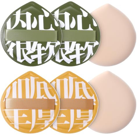 BOHUIZ 6 Stück Make up Schwamm Set, Makeup Sponge Puderquaste Große Powder Puff Beauty Blender für Cushion Foundation