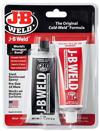 J-B Weld 8281 Professional Size Steel Reinforced Epoxy Twin Pack 10 oz