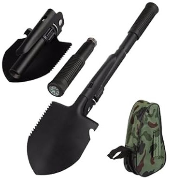 Pelle pliable multifonction avec étui de rangement camouflé