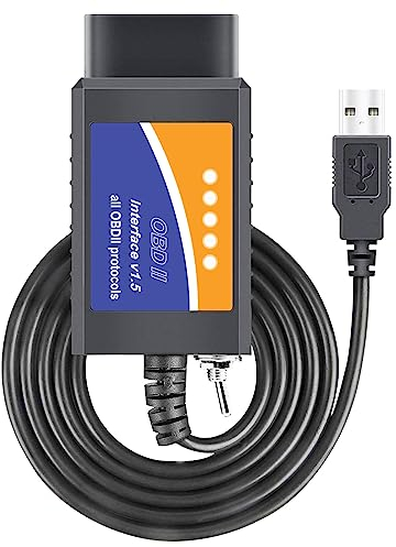 FORScan ELMconfig Professionelles OBDII Diagnosegerät Auto OBD2 Adapter für Windows, Auto diagnose Codierungs Tool mit (MS/HS) CAN-Schalter für Ford Lincoln Mazda Mercury-Serie Fahrzeuge