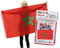 Maelsa Flagge Marokko 90 x 150 cm – Marokkanische Flagge groß Manifestation Festival Body Flag Fans.