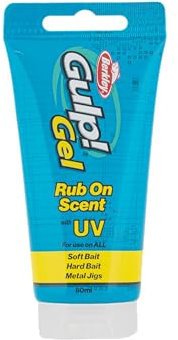 Berkley Gulp Gel Atrayente de Pesca, Fórmula Perfumada Mejorada para Cebos Blandos, Cebos Duros y Señuelos Metálicos, Gel Perfumado de Larga Duración Que Provoca la Captura de Peces, Tubo de 80ml