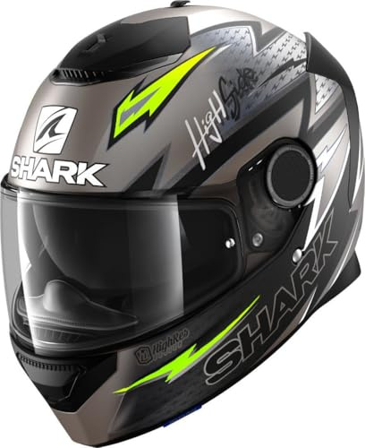 Shark Spartan 1.2 Adrian Parassol Matt Anthrazit Schwarz Gelb AKY Integralhelm