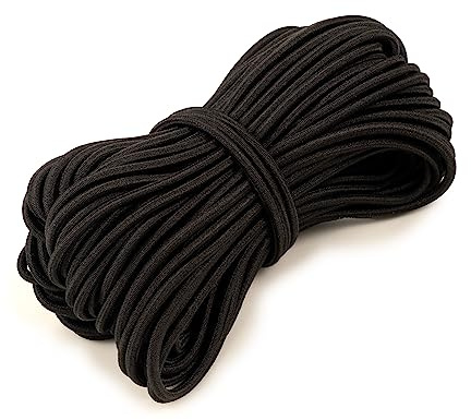 Shelver Premium Elastic Cord, 3mm Black, 20m