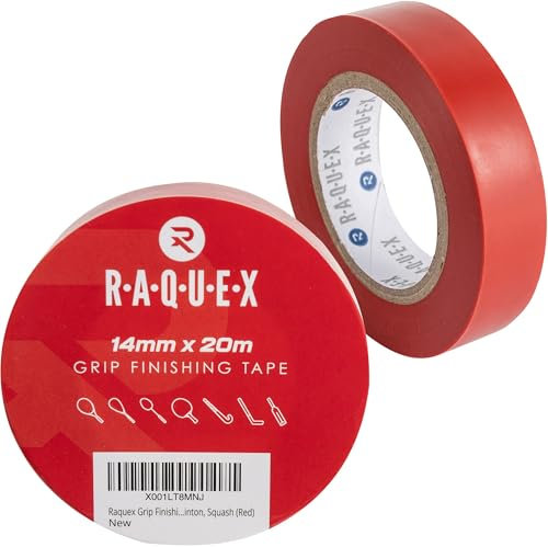 Raquex Griffband-Abschlussband Für Schläger und Griffe - Tennis, Badminton, Squash, Padel, Hockey und Sport. Leicht reißen, Overgrip-Sicherungsband. 14 mm x 20 m