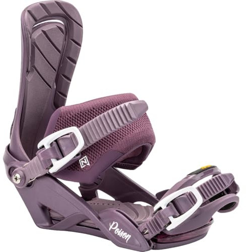 Nitro Damer Poison '24 All Mountin Freeride bindning snowboardbindning, ultra svart, S/M
