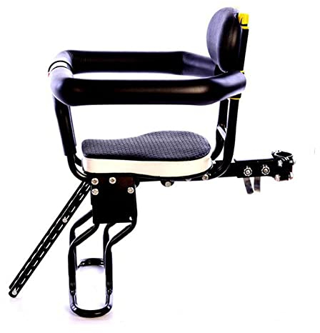 delr Fahrradsitz für Kleinkinder - Fahrrad Front Mount Babytragesitz,Verstellbarer Fahrrad-Kindersitz Abnehmbarer Kindersitz vorne mit Handlauf für Mountainbike