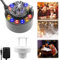 Nizirioo Nebulizzatore ad ultrasuoni, 12 LED, nebulizzatore a ultrasuoni, nebulizzatore per acqua con paraspruzzi rimovibile, macchina per nebbia per interni o esterni, Halloween