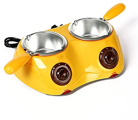 Mini Máquina Para Hacer Dulces De Fondue Doble, Fusor Eléctrico Para Chocolate Y Dulces Derretidos, Kit De Olla Para Derretir Chocolate Con Capacidad De 500 G, Ideal Para Suministros Para Hornear Que