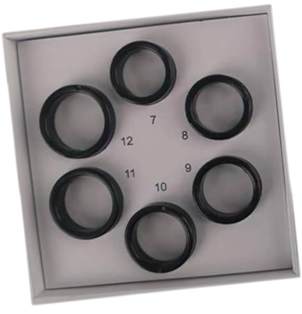 Baoblaze 6-teiliges Ringgrößenmessgerät, Ringgrößenwerkzeug, für den professionellen Gebrauch, Fingergrößenmessgerät, Messung für Erwachsene,