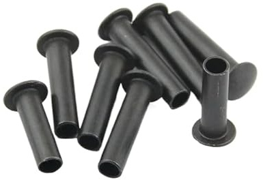 Black Steel Oval Head Semi Tubular Rivets M2.5 M3 M4 M5 M6 (50,M5 x 10mm)