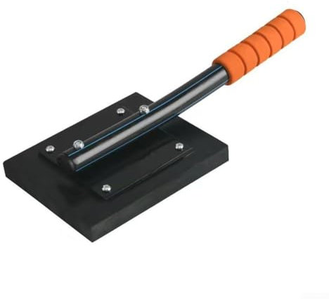 Bloc d'installation professionnel en caoutchouc avec poignée ergonomique pour sol en bois, vinyle, carrelage, outil noir (B)