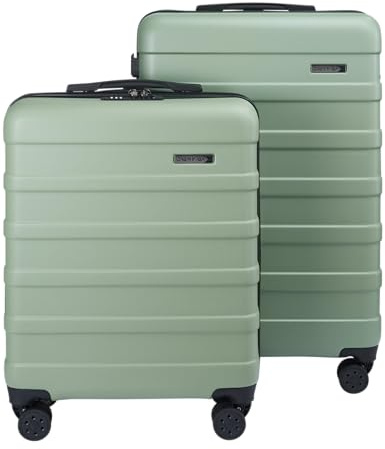 Cabin Max Anode 2-Piece Luggage Set – 100L Hold Check-in Case & 40L (55x40x20) Cabin Case, Hard Shell Spinner Wheels, Optimised Airline Weight Allowance