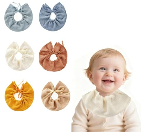 Oaygat Baby Bibs 6 Pack Dribble Bandana Bibs 100% Cotton Drool Super Absorbent Drool Bib for 0-36 Months Newborn and Toddlers