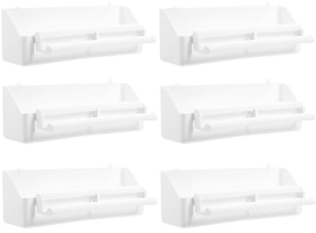 CIYODO 6 pièces Mangeoire Plastique pour Oiseaux avec Distributeur Eau et Nourriture pour Cage Bol Stable et Facile à Nettoyer Adapté pour Pigeons et Petits Oiseaux