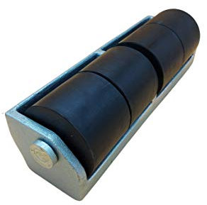 TOPE PARAGOLPE 4 RODILLOS CAUCHO CON SOPORTE DE ACERO PARA CAMIÓN, REMOLQUE, SEMIRREMOLQUE,FURGÓN