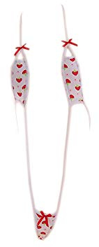 Mini bikini strawberry lace up underwear set anime role play T-String bikini (ECY2Red)