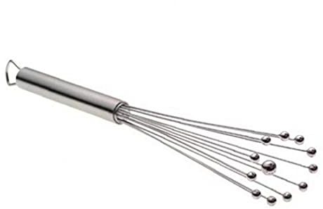 1pc Sfera in Acciaio Inossidabile Frullino, Mischiare Eggbeater con Sfera in Acciaio Inossidabile, Accessori Cucina per La Cottura di Fusione Che Sbatte Cottura Agitazione