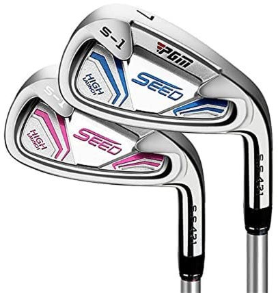 Clubs de Golf Junior 7# Fers de Golf Droitier Manche en Graphite Tige en Acier Fer pour Club de Golf pour Enfants (Bleu,pour 3-5 Ans)