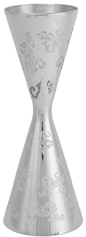Jigger en Acier Inoxydable, Double Jigger avec Mesures à L'intérieur du Jigger pour Bartending Cocktail Bar Outil de Jigger de Mesure (60ml 90ml)