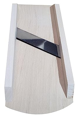 Wooden World - Trinciatutto in legno taglierina grattugia affettatrice per frutta e verdura 23 cm