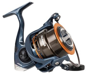 Shakespeare Superteam FR Rolle - Weitwurfspule Design, 5+1 Kugellager, Aluminium Spule & Griff, Double Mono/Braid Friendly Line Clips, und Glatte 5.2:1 Getriebeübersetzung - 5500