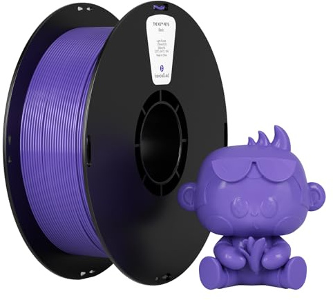 kexcelled PETG Filamento per Stampante 3D 1,75 mm +/- 0,03 mm, Resistente alle Basse Temperature, Adatto a la Maggior Parte delle Stampanti FDM, Bobina da 1 kg (2,2 lbs), Viola Chiaro
