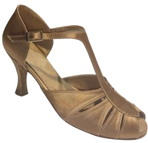 ARIADNA SÁNCHEZ Zapatos de Baile Latino para Mujer Carla, Zapatos Cómodos de Fiesta para Salsa y Bachata, Hechos a Mano