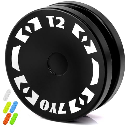 T2 Looping Yoyo for Kids, Responsive Beginner Yoyo Professional 2A Loop Yo yo for Entry Level + Extra 5 Strings (Black)