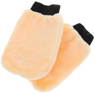 TOPBATHY 2 Piezas Guantes de Lavado de Coche de Lana de Guantes de Pulido y Lavado para Detallado de Vehículos para de Automóviles y Motocicletas