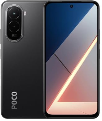 XIAOMI POCO M7 Black-Smartphone 6GB+128GB, 7000mAh(typ) Battery, IP64, Snapdragon® 685, 50MP AI Dual Camera, 33W Turbo charging, 6.9 144Hz FHD+display, NFC (UK Version + 2 Years Warranty)