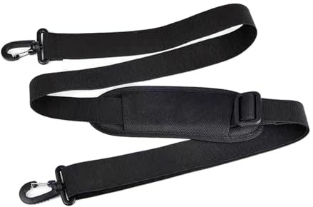 FJDRSIG Bag Strap,Universal Replacement Shoulder Strap with Carabiner,Adjustable Padded Shoulder Straps for Bags,Universal Cross Body Bagstrap for Messenger,Laptop Cases,Golf Sports Bags(Black)