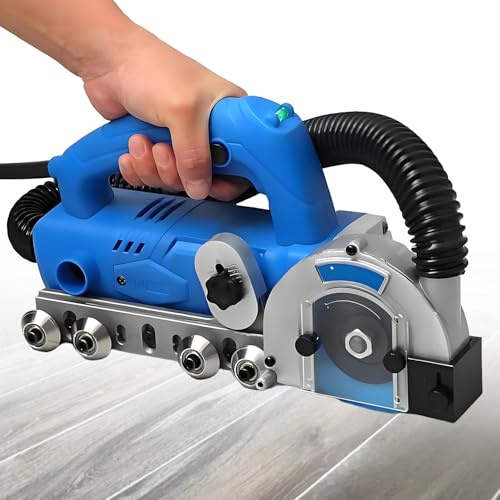UORDBY Limpiadora eléctrica de lechada de 1200 W, máquina portátil de autosucción para Abrir lechada de Azulejos de 9000 RPM, máquina de Limpieza de Juntas Totalmente automática