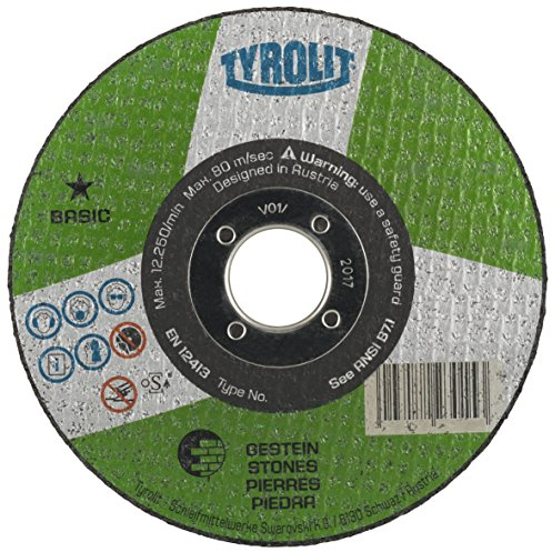 Tyrolit 223027 42 TRENNSCHEIBE GEKRÖPFT,GEWEBEVERBUNDEN, Abmessung 125x2,5x22,23,VE: 25 Stück