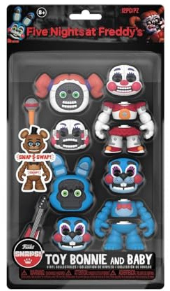 Funko Five Nights At Freddy's (FNAF) Snap: Toy Bon Bonnie & Baby 2Pk - Collectable Vinyl Figure - Gift Idea - Official Merchandise - Toys for Boys, Girls, Kids & Adults