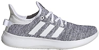 adidas Damen Cloudfoam Pure Sneaker, Weiß Weiß Schwarz, 38 EU