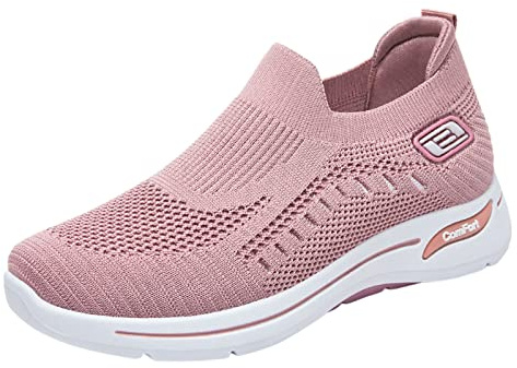 Allbestop Classic Baskets Basses,Sneakers Livre Basket Running Homme Sabot De Securite A Plateforme Chaussure Orthopédique Homme Chaussure Orthopedique Femme(Rose,36)