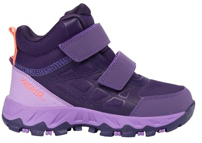 Viking Unisex Kinder Track Mid Wp 2v Walking Shoe, Aubergine Lilac, 31 EU