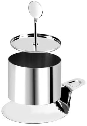 Set di Coppapasta con Spatola & Pressa per Alimenti Acciaio Inossidabile Antiaderente Acciaio Inossidabile Anello per Torte Set DIY Stampo Dolci,Pasticceria,Torte Mousse(Rotondo)